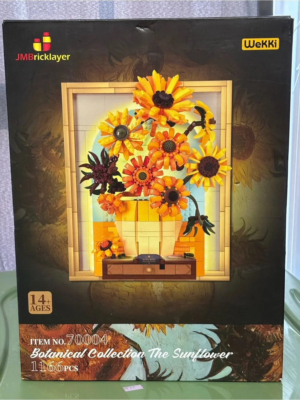 WeKki Sunflower Botanical Building Set - Yellow Orange Floral Model